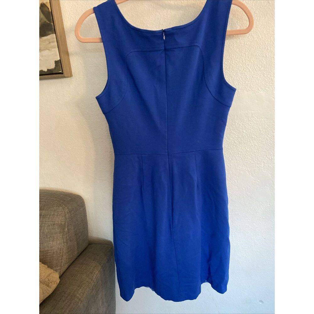 Trina Turk women's Royal Blue Career‎ Work Cocktail dress size 4 Pleats - Picture 6 of 11
